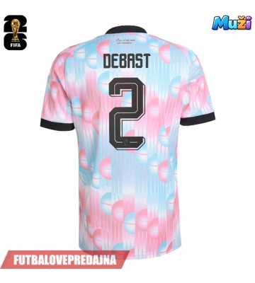 Lacne Muži Futbalové dres Belgicko Zeno Debast #2 MS 2026 Krátky Rukáv - Preč